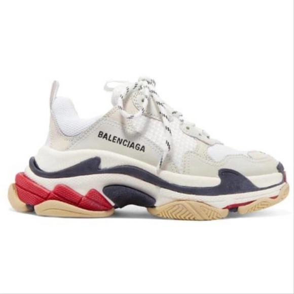 BALENCIAGA Triple S trainer logo embroidered sneakers - Picture 1 of 4